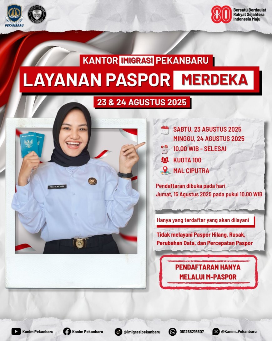 Rayakan Kemerdekaan dengan Layanan Paspor Merdeka