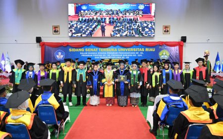 3.057 Lulusan Unri Dikukuhkan dalam Wisuda Bertepatan Milad Ke-63