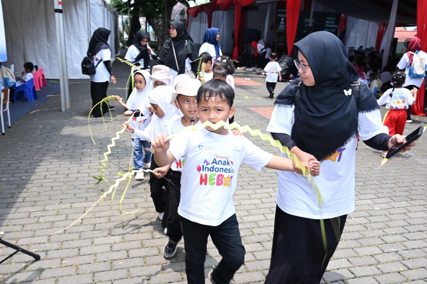 Permainan Tradisional Meriahkan Kampanye Anak Indonesia Hebat di Serang, Bentuk Karakter Sejak Usia Dini