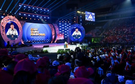 Puncak HGN 2025, Presiden Prabowo Berterima Kasih Atas Dedikasi Guru