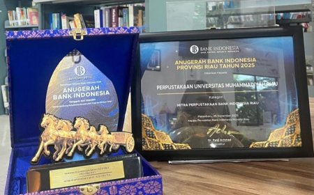 Perpustakaan UMRI Raih Anugerah Bank Indonesia Riau 2025, Diapresiasi sebagai Mitra Literasi Strategis
