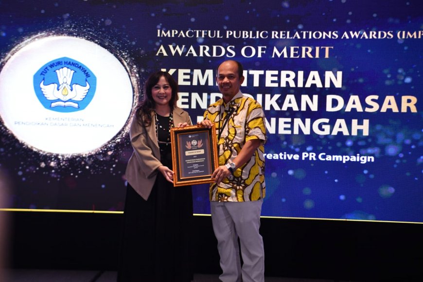Di Ajang  IMPRA 2025, Kemendikdasmen Raih Penghargaan Best Creative PR Campaign