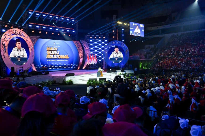 Puncak HGN 2025, Presiden Prabowo Berterima Kasih Atas Dedikasi Guru