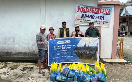 IKA Sosiologi FISIP UNRI Kirim 1 Ton Beras dan 200 Paket Sembako untuk Korban Banjir Longsor di Sumbar