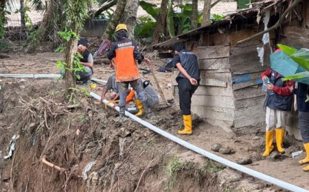Relawan SARMMI bersama Warga Pulihkan Jaringan Air Bersih di Desa Aek Ngadol, Tapanuli Selatan