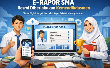 Rapor Digital e-Rapor SMA Resmi Diterapkan, Nilai Siswa Terintegrasi Dapodik dan PDSS