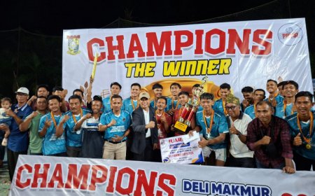 Turnamen Bola Voli Deli Makmur Cup II Resmi Ditutup, Tuan Rumah Juara