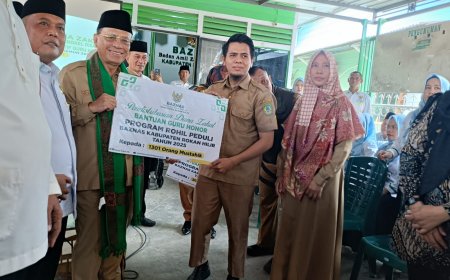 Baznas Rohil Salurkan Dana Zakat kepada Ribuan Mustahik, Bupati Bistamam Apresiasi Kinerja Baznas