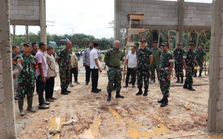 Irtum Itdam XIX/Tuanku Tambusai Tinjau Pembangunan Koperasi Merah Putih di Kampar