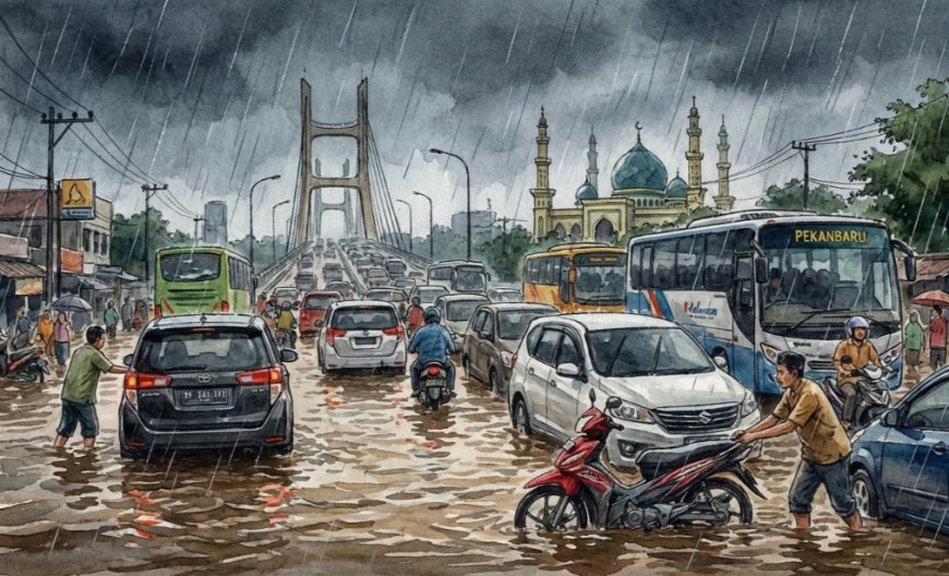 BMKG Prakirakan Hujan Ringan hingga Sedang Guyur Hampir Seluruh Riau Jumat 26 Desember 2025