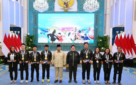 Bonus Atlet SEA Games Disebut Amanah Masa Depan, Presiden Prabowo Tekankan Mental Juara dan Tanggung Jawab