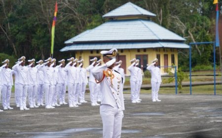 72 Taruna Angkatan XI Jurusan Kemaritiman Polbeng Resmi Dilantik di Kampus III Bengkalis