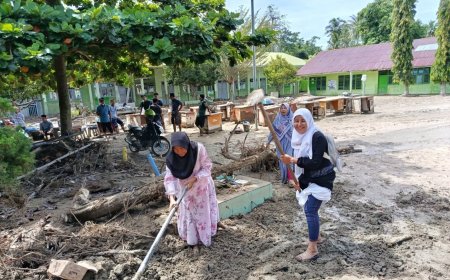 Bangkit Pascabanjir, KBM MAN 1 Tapanuli Tengah Kembali Normal Meski Pemulihan Masih Berjalan