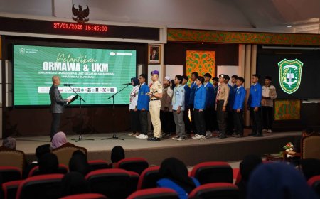 21 Ormawa dan UKM Resmi Dilantik, Rektor UIR Tekankan Integritas dan Prestasi