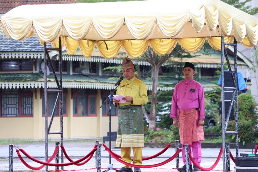 Pimpin Apel Gabungan Awal Tahun, Bupati Inhil Tekankan Peningkatan Kinerja ASN