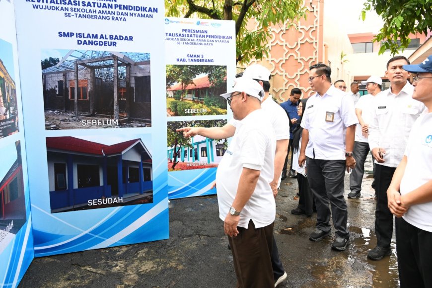 100 Sekolah di Tangerang Raya Diresmikan, Revitalisasi Rp105 Miliar Perkuat Sekolah Aman dan Inklusif