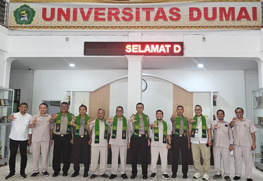 Universitas Dumai dan Polres Dumai Tandatangani MoU, Kukuhkan Duta Green Policing dari Kalangan Mahasiswa