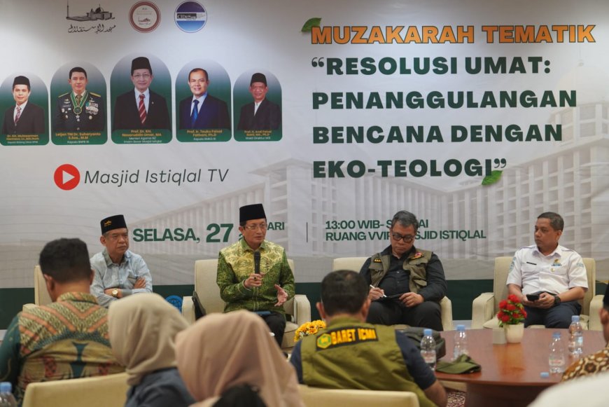 Menag Dorong Ekoteologi Jadi Landasan Umat Hadapi Krisis Lingkungan dan Bencana