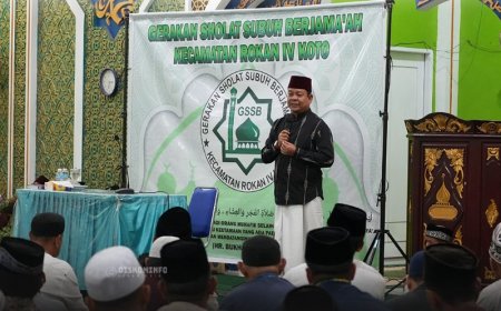 Gelar Salat Subuh Berjamaah di Lubuk Betung, Pemkab Rokan Hulu Perkuat Program Masjid Paripurna