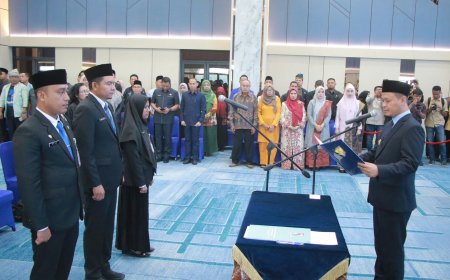 Wako Agung Lantik 21 Pejabat Pemko Pekanbaru, Kadis LHK dan Bapenda Resmi Berganti