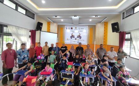 40 Anak Disabilitas di Riau Terima Kursi Roda Adaptif Gratis, Bantuan Internasional Sasar Pekanbaru hingga Meranti