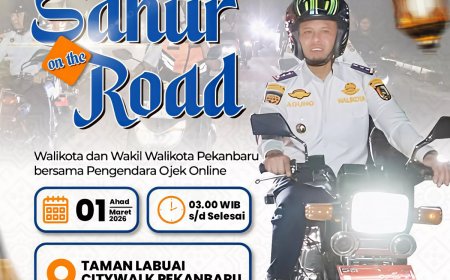 Wali Kota Agung Gelar Sahur on The Road Bareng 1.500 Ojol Pekanbaru Besok Subuh, Bakal Ada Bantuan Uang dan Sepeda Motor