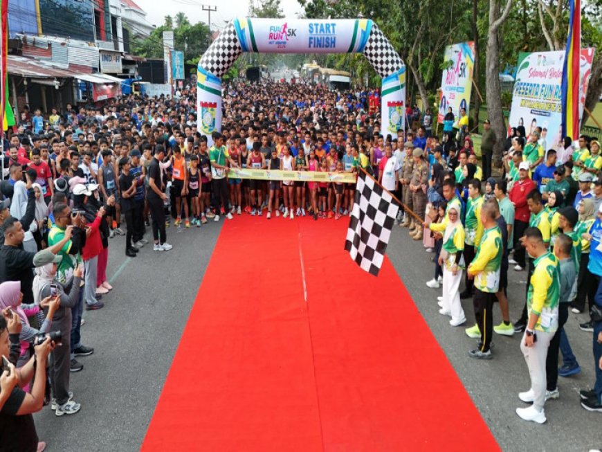 2.500 Pelari Ramaikan Fun Run 5K, Kampar Gaungkan Cinta Sehat Jelang HUT ke-76