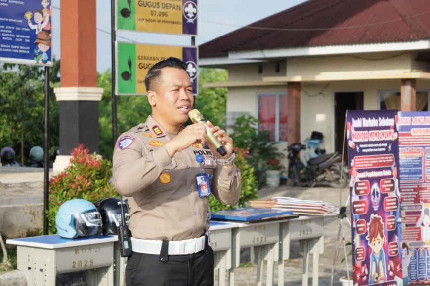Operasi Keselamatan Lancang Kuning 2026 Dimulai, Satlantas Polresta Pekanbaru Edukasi Pelajar