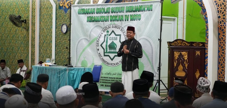 Gelar Salat Subuh Berjamaah di Lubuk Betung, Pemkab Rokan Hulu Perkuat Program Masjid Paripurna