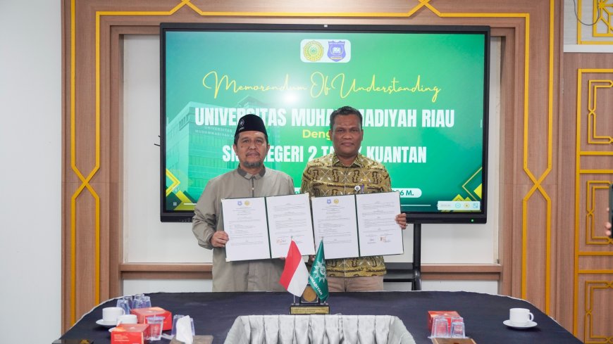 Umri Perluas Jejaring Pendidikan, Gandeng SMK Negeri 2 Teluk Kuantan