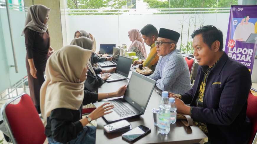 Sosialisasi Pelaporan SPT Tahunan, UMRI Fasilitasi 414 Pegawai Taat Pajak