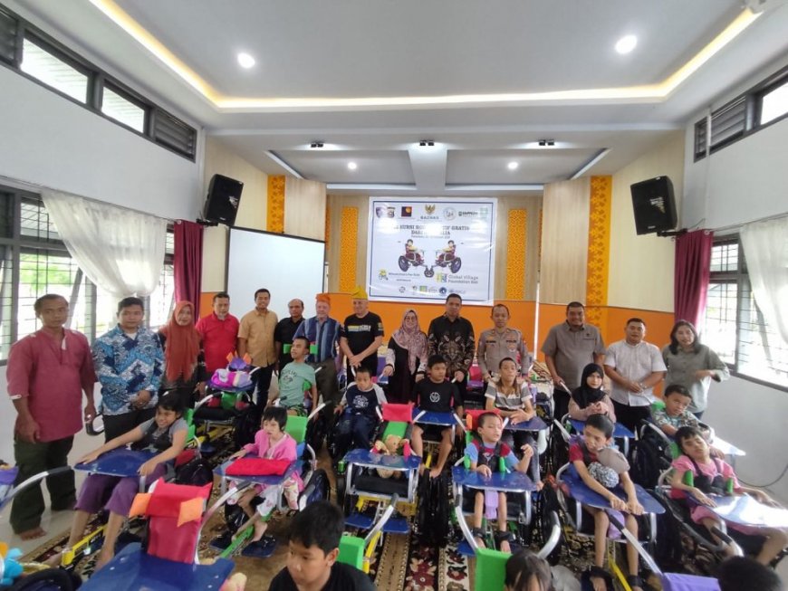 40 Anak Disabilitas di Riau Terima Kursi Roda Adaptif Gratis, Bantuan Internasional Sasar Pekanbaru hingga Meranti