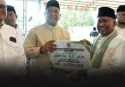 Safari Ramadan di Rambah Samo, Bupati Anton Janji Aspal 600 Meter Jalan Penghubung Desa