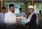 Safari Ramadan di Tambusai, Wabup Rohul Pastikan Bantuan Pondasi Menara Masjid Al-Mutaqin