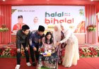 Halalbihalal di Rumah Dinas Wabup Rohul Diwarnai Perayaan Ulang Tahun