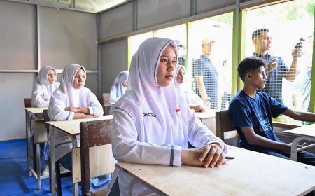 Pascabanjir, 8 Ruang Kelas Darurat di SMKN 1 Peusangan Bireuen Diresmikan