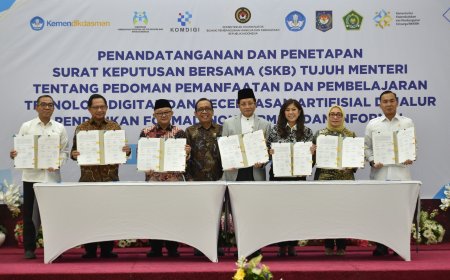 Pemerintah Tetapkan SKB 7 Menteri tentang Pedoman Pembelajaran AI dan Teknologi Digital di Pendidikan