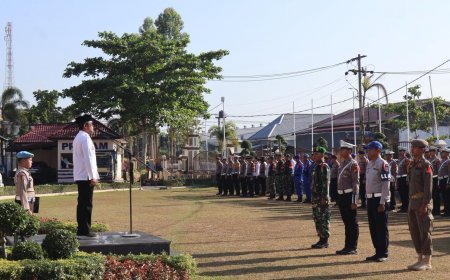 Polres Pelalawan Gelar Apel Pasukan Operasi Ketupat Lancang Kuning 2026 untuk Pengamanan Idulfitri
