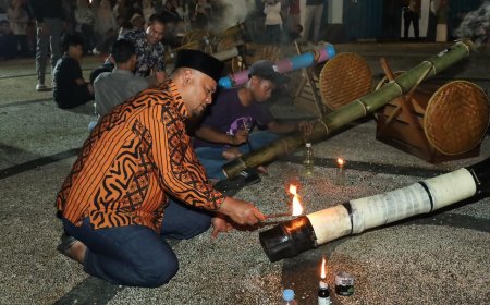Tradisi Ramadan Siak, 56 Peserta Ikuti Lomba Letup Meriam Buluh 2026