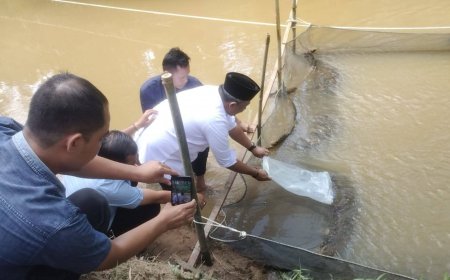 Bupati Anton Tebar 3.000 Bibit Ikan di Lubuk Larangan Kabun, Perkuat Ketahanan Pangan dan Tradisi Suluk