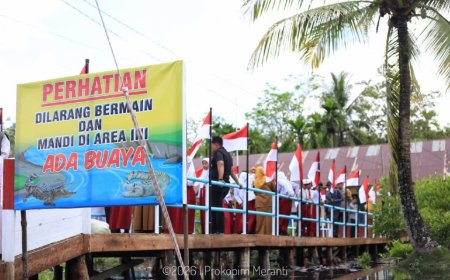 Bupati Asmar Hadiri Peresmian Jembatan Merah Putih Presisi di Meranti, Dukung Akses Pendidikan