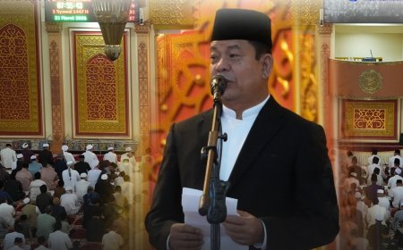 681 Titik Salat Id di Rokan Hulu, Ribuan Jamaah Pusatkan Ibadah di Islamic Center