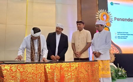 Resmikan Fakultas Sains di UHN Bali, Menag Tekankan Teknologi Harus Berbasis Nilai Spiritual