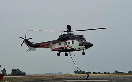 BNPB Kirim Helikopter Water Bombing ke Riau, Langsung Dikerahkan Padamkan Karhutla di Dumai