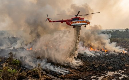2,45 Juta Liter Air Disiram ke Lokasi Karhutla di Riau Lewat Water Bombing