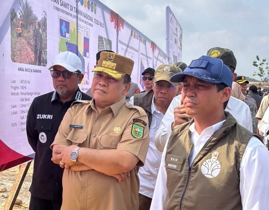 Dukung Reforestasi 2.574 Hektare di TNTN, Bupati Zukri Siap Sinergi Pulihkan Hutan Pelalawan