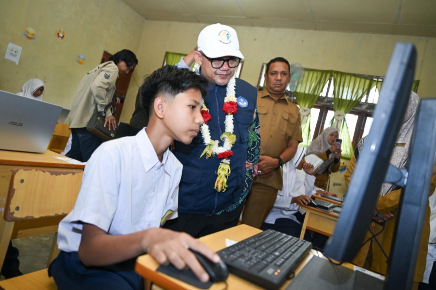 Mendikdasmen Abdul Mu’ti Tinjau Persiapan TKA dan Revitalisasi SMPN 2 Peudada Bireuen