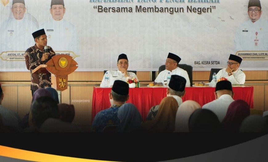 Sambut Ramadan 1447 H, Bupati Rohul Gelar Silaturahmi dengan Mubaligh dan Santuni 250 Anak Yatim
