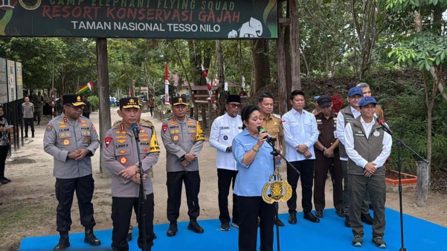 Bupati Zukri Dampingi Kapolri Kunjungi TNTN, Pemerintah Targetkan Pemulihan 81 Ribu Hektare Habitat Gajah