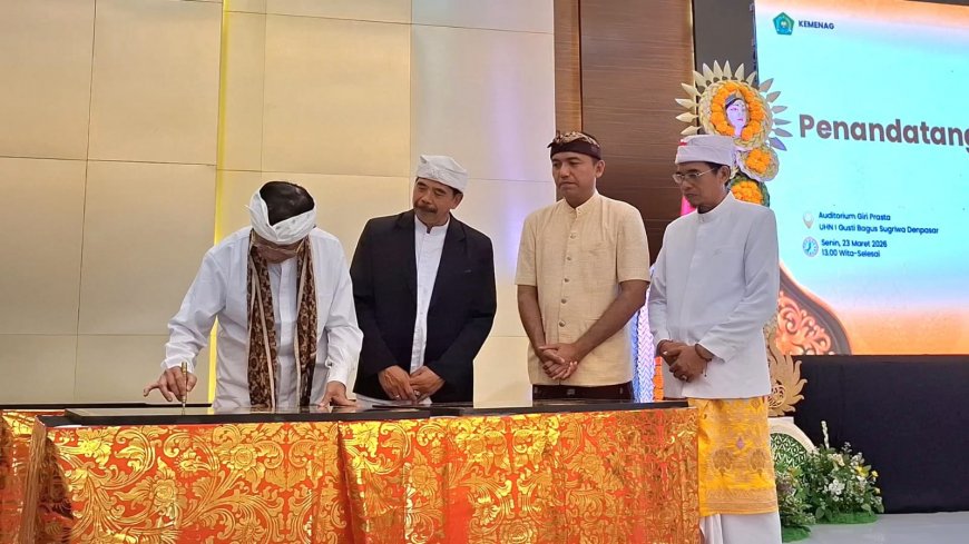 Resmikan Fakultas Sains di UHN Bali, Menag Tekankan Teknologi Harus Berbasis Nilai Spiritual